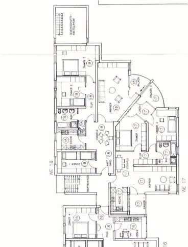 Zwangsversteigerung Eigentumswohnung in Crailsheim, Roßfeld – Grundriss des 1. Obergeschosses mit Grundrissdarstellung der Wohnung Nr. 18.