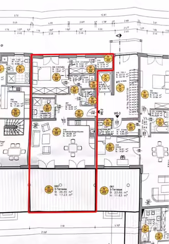 Zwangsversteigerung Eigentumswohnung in Berlin, Friedrichshagen – Grundriss der Wohnung Nr. IV/2 laut Aufteilungsplan.