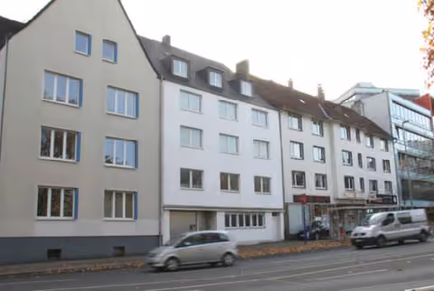 Zwangsversteigerung Eigentumswohnung in Essen, Ostviertel – Straßenansicht des Wohngebäudes Gerlingstraße.