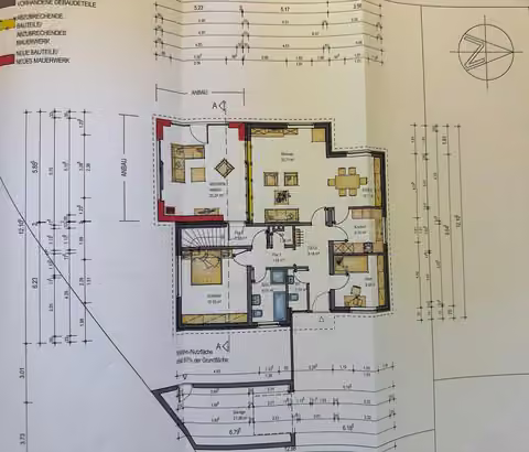 Zwangsversteigerung Einfamilienhaus in Steinfurt, Burgsteinfurt – Grundrissplan des Erdgeschosses inklusive Anbau.