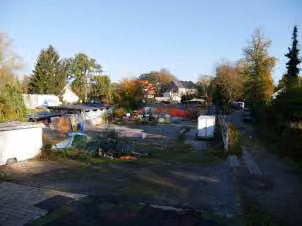Zwangsversteigerung Grundstück in Berlin, Rahnsdorf – Blick über das Grundstück Am Küstergarten in Richtung Norden.