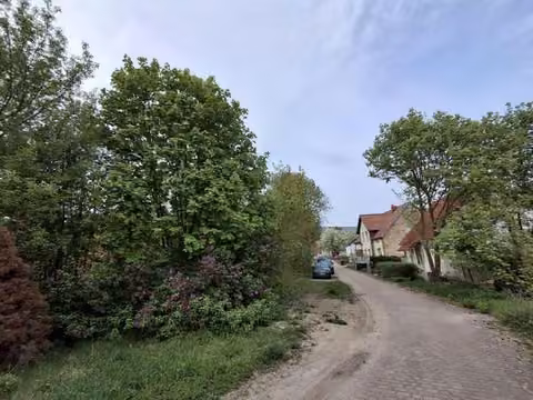 Zwangsversteigerung Grundstück in Angermünde – Zuwegung und Straßensituation entlang des Grundstücksbereichs.