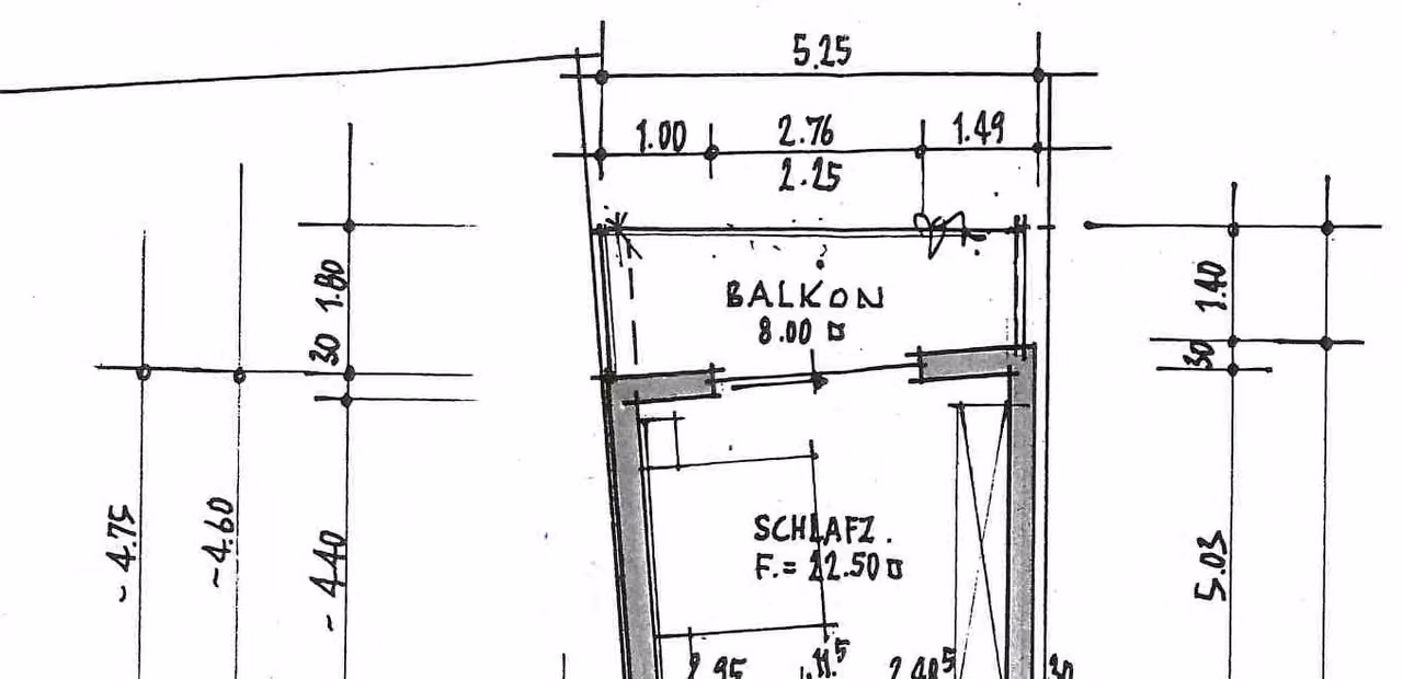 Zwangsversteigerung Einfamilienhaus in Lautertal, Elmshausen – Grundriss des Obergeschosses des Seitengebäudes.
