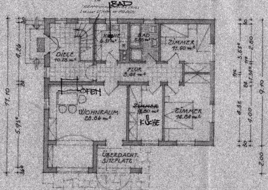 Zwangsversteigerung Einfamilienhaus in Steingaden – Grundriss Erdgeschoss.
