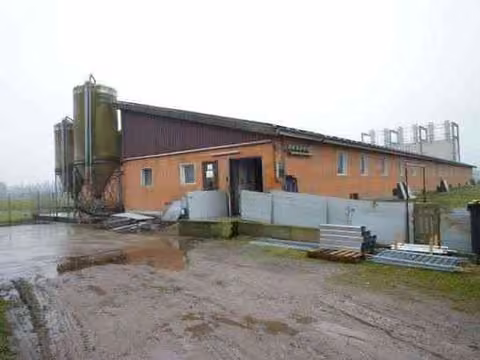 Zwangsversteigerung Einfamilienhaus in Geeste, Groß Hesepe – Außenansicht des Schweinemaststalls Baujahr 2008 aus nordöstlicher Richtung