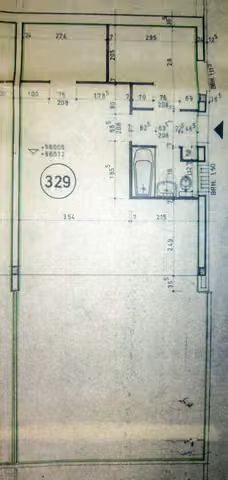 Zwangsversteigerung Eigentumswohnung in Braunlage, Hohegeiß – Grundrissplan der Wohnung Nr. 329 im Terrassenhaus.