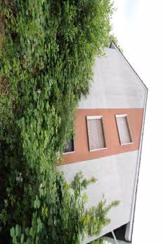 Zwangsversteigerung Einfamilienhaus in Finnentrop, Bamenohl – Seitenansicht des Wohnhauses hinter dichter Bepflanzung.