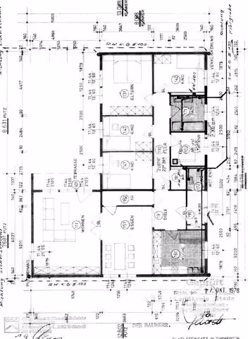 Zwangsversteigerung Einfamilienhaus in Sauensiek – Grundriss des Erdgeschosses mit Raumaufteilung und Maßen.