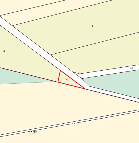 Zwangsversteigerung Landwirtschaft in Emmerthal, Frenke – Auszug aus der Liegenschaftskarte mit Kennzeichnung des Flurstücks 5.