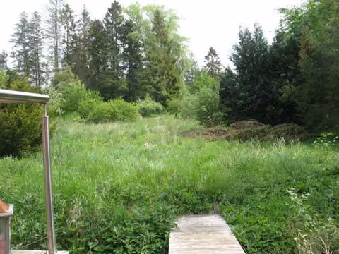 Zwangsversteigerung Mehrfamilienhaus in Schönwalde am Bungsberg – Holzbrücke über den Lachsbach zum rückwärtigen Flurstück 135/4.