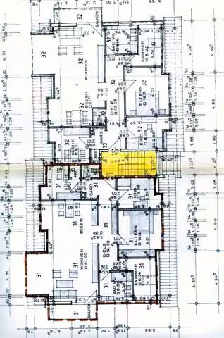 Zwangsversteigerung Eigentumswohnung in Brachttal, Neuenschmidten – Grundriss des Dachgeschosses mit Kennzeichnung der Wohnung Nr. 31.