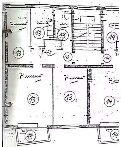 Zwangsversteigerung Eigentumswohnung in Berlin, Lankwitz – Grundriss der Wohnung Nr. 13 im 2. Obergeschoss