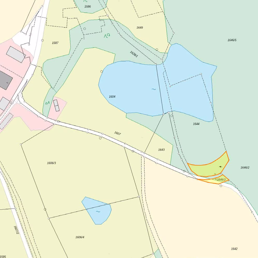 Zwangsversteigerung Grundstück in Sulzbach-Rosenberg, Etzmannshof – Amtlicher Lageplan mit Kennzeichnung des Flurstücks 1646/2.