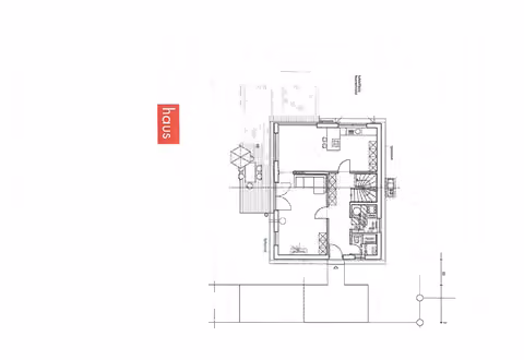 Zwangsversteigerung Einfamilienhaus in Wörth am Rhein – Grundriss des Erdgeschosses mit Wohn-/Essbereich und Terrasse.